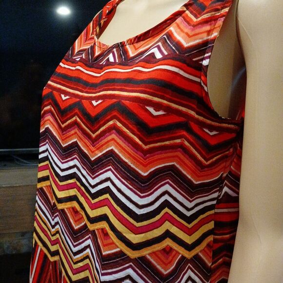 Olive & Oak Women's Small Sleeveless Aztec Beachy Boho Summer Tank Top - Picture 3 of 7